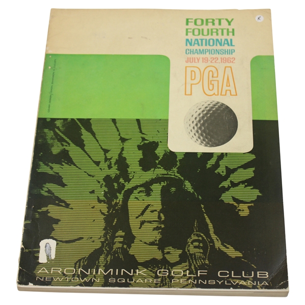 1962 PGA Championship at Aronimink Golf Club Program