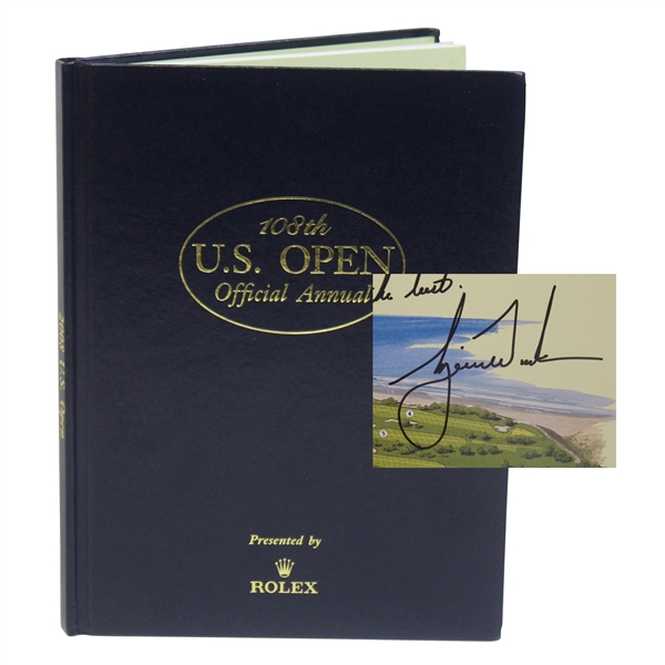 Tiger Woods Signed 2008 U.S. Open Rolex Annual to Bill Friese JSA ALOA