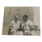 Ted Williams Signed 1958 Original Photo in Uniform w/ Ed Bambera JSA ALOA