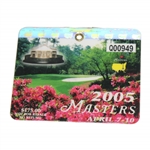 2005 Masters Tournament SERIES Badge #Q00949 - Tigers 4th Win & Jacks Final Masters