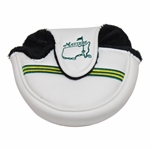 Masters Logo White & Green Mallet Putter Cover