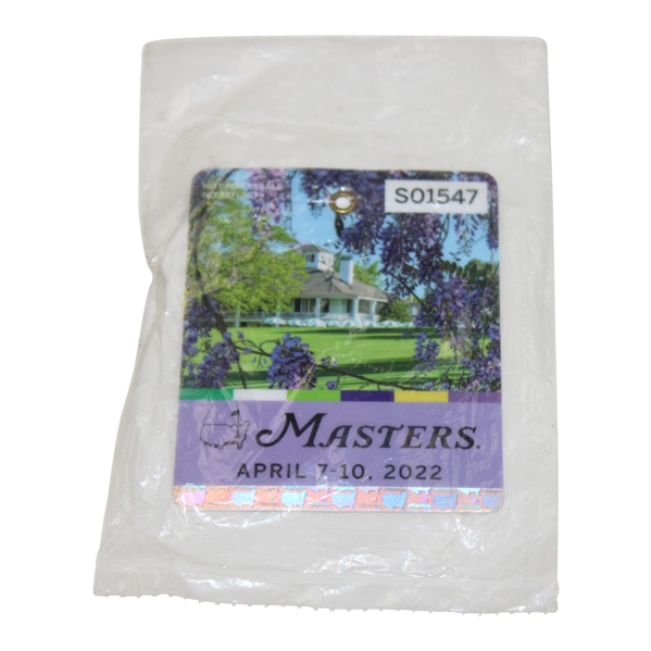 2022 Masters Tournament SERIES Badge #S01547 in Unopened Package