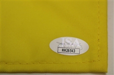 Viktor Hovland Signed 2019 Masters Embroidered Flag w/'1st Masters' Notation JSA #HH26543
