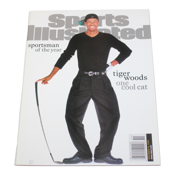 2000 Tiger Woods One Cool Cat Sports Illustrated Sportsman of the Year Newsstand Magazine