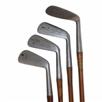 George Nicoll Bamboo Shafted Rustless Irons - 2,3,4,9