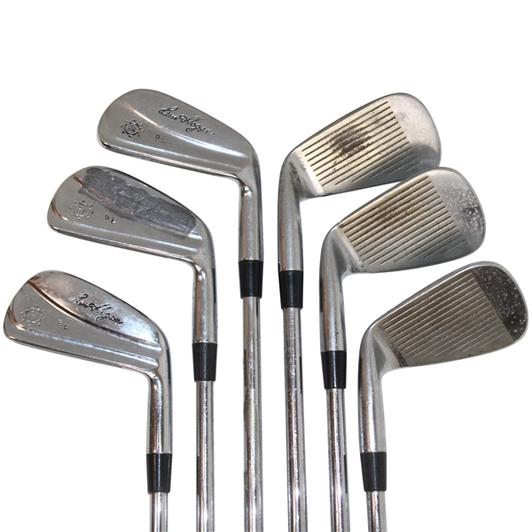 Bernhard Langers Personal Match Used Ben Hogan BL Apex Forged 4-9 Irons