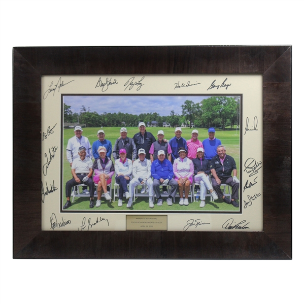 Nicklaus, Annika, Trevino & Thirteen (13) others Signed 2023 Insperity Inv. Photo - Framed JSA ALOA