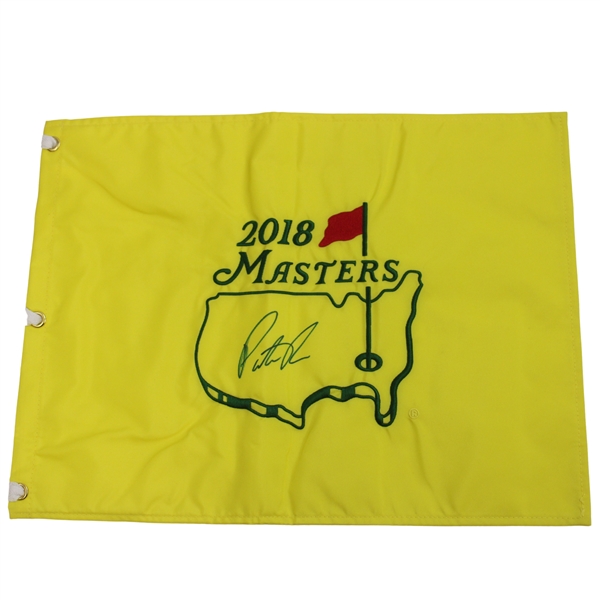 Patrick Reed Signed 2018 Masters Tournament Embroidered Flag JSA ALOA