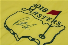 Patrick Reed Signed 2018 Masters Tournament Embroidered Flag JSA ALOA