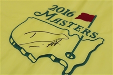 Danny Willett Signed 2016 Masters Tournament Embroidered Flag JSA ALOA