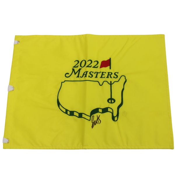 Scottie Scheffler 2022 Masters Tournament Embroidered Flag JSA ALOA