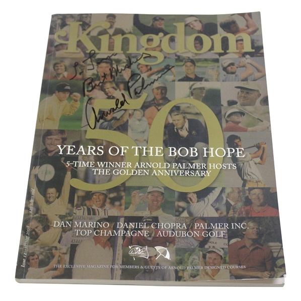 Arnold Palmer Signed 50 Years Of The Bob Hope" Book JSA ALOA