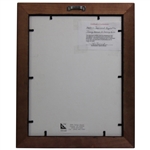 Tommy Aaron & Larry Mize Signed Augusta National Scorecard Framed Display JSA ALOA