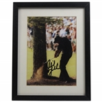 Phil Mickelson Signed Masters Photo Hitting Behind Tree - Framed JSA ALOA