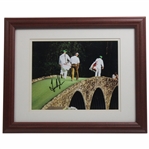 Fred Couples Signed Masters Photo Walking Over Hogan Bridge - Framed JSA ALOA