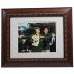 Bernhard Langer & Fred Couples Signed Green Jacket Ceremony Photo - Framed JSA ALOA