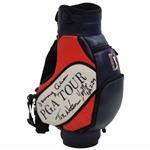 Watson, Olazabal, Langer, Zoeller, Mize & Aaron Signed PGA Tour LTD ED Mini Golf Bag JSA ALOA