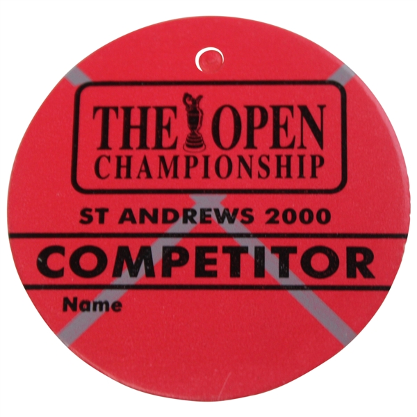 2000 The Open Championship at St Andrews Competitor Badge #256