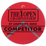 2000 The Open Championship at St Andrews Competitor Badge #256