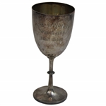 1908 Club Handicap Spring Best Gross Silver Chalice Cup