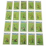 Twenty (20) Assorted How It Happened Imperial Cigarette Golf Cards w/Great Color