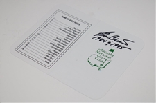 Ben Crenshaw Signed Augusta National Golf Club Scorecard w/Years Won JSA ALOA