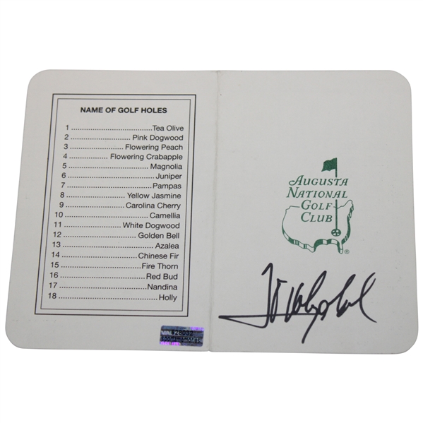 Jose Maria Olazabal Signed Augusta National Scorecard JSA ALOA