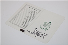 Jose Maria Olazabal Signed Augusta National Scorecard JSA ALOA