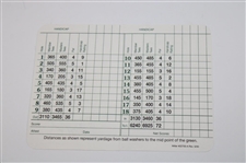 Jose Maria Olazabal Signed Augusta National Scorecard JSA ALOA