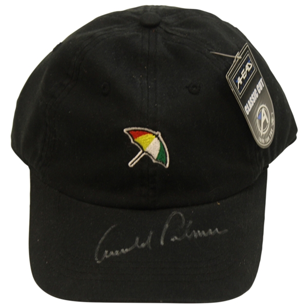 Arnold Palmer Signed Umbrella Logo Hat JSA ALOA