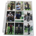 Nine (9) Tiger Woods Upper Deck & SP Authentic Golf Cards 