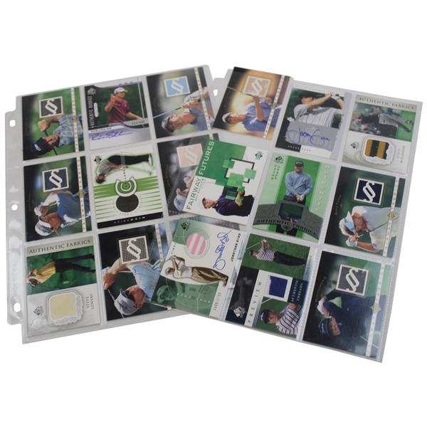 Eighteen (18) Autograph/Relic Numbered Cards Including Justin Leonard, Corey Pavin, Curtis Strange & Others