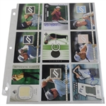 Eighteen (18) Autograph/Relic Numbered Cards Including Justin Leonard, Corey Pavin, Curtis Strange & Others