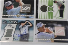 Eighteen (18) Autograph/Relic Numbered Cards Including Justin Leonard, Corey Pavin, Curtis Strange & Others