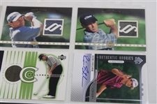Eighteen (18) Autograph/Relic Numbered Cards Including Justin Leonard, Corey Pavin, Curtis Strange & Others