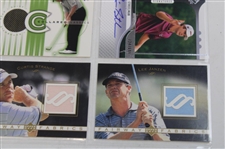 Eighteen (18) Autograph/Relic Numbered Cards Including Justin Leonard, Corey Pavin, Curtis Strange & Others