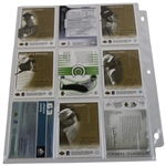 Eighteen (18) Autograph/Relic Numbered Cards Including Justin Leonard, Corey Pavin, Curtis Strange & Others