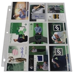 Eighteen (18) Autograph/Relic Numbered Cards Including Justin Leonard, Corey Pavin, Curtis Strange & Others