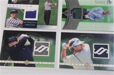 Eighteen (18) Autograph/Relic Numbered Cards Including Justin Leonard, Corey Pavin, Curtis Strange & Others