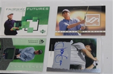 Eighteen (18) Autograph/Relic Numbered Cards Including Justin Leonard, Corey Pavin, Curtis Strange & Others
