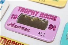 1985, 1987, 1988, 1989, 1991, 1992, 1993 & 1994 Masters Tournament Trophy Room Badges