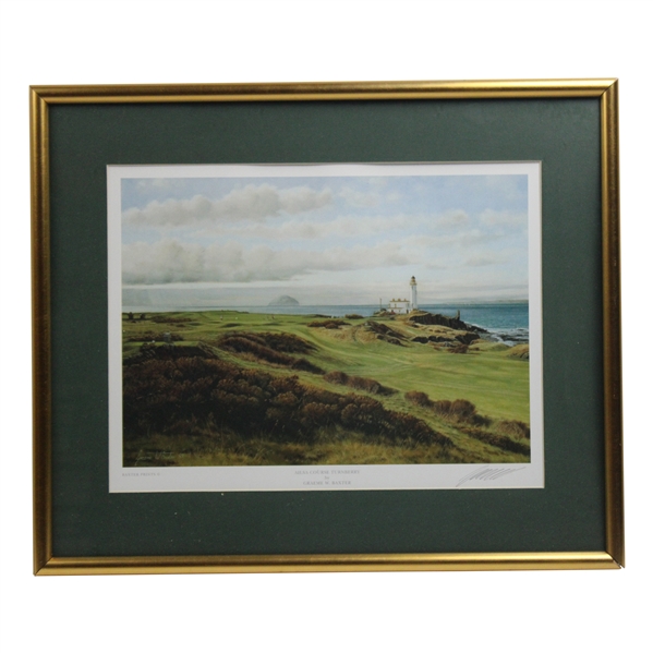 Ailsa Course Turnberry Print Signed By Graeme Baxter