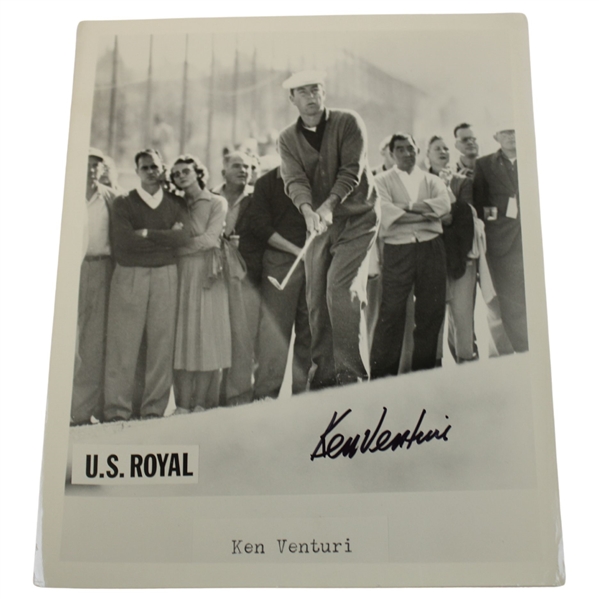 Ken Venturi Signed US Royal Ken Venturi Photo JSA ALOA