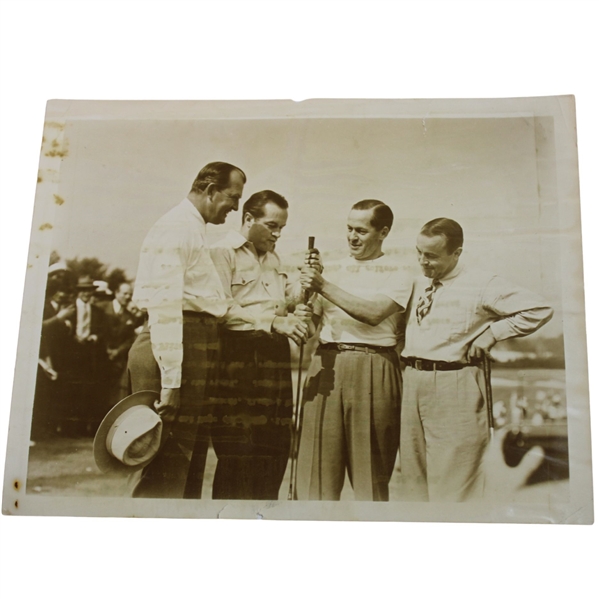 Bobby Jones with Bob Hope, Gene Sarazen & other 8" x 10" Photo