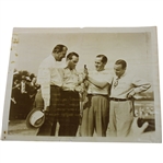 Bobby Jones with Bob Hope, Gene Sarazen & other 8" x 10" Photo