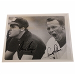 Arnold Palmer & Gary Player Signed Sitting & Waiting 8x10 B&W Photo JSA ALOA