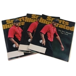 Three (3) 1997 Sports Illustrated Magazines with Tiger Woods Cover - April 21st