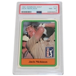 Jack Nicklaus 1981 Donruss PGA Tour Golf Card #13 PSA NM-MT 8