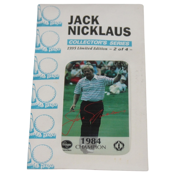 1995 Jack Nicklaus Ltd Ed Collectors Series 2/4 Kroger Memorial Champ Card in Envelope