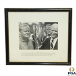 1967 Western Open Winner Jack Nicklaus and Chick Evans Photo w/ Caption